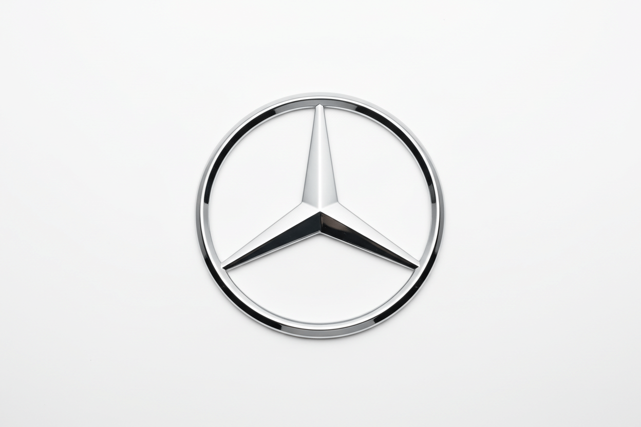 Mercedes logo showcasing premium quality and design for 3D printed accessories.