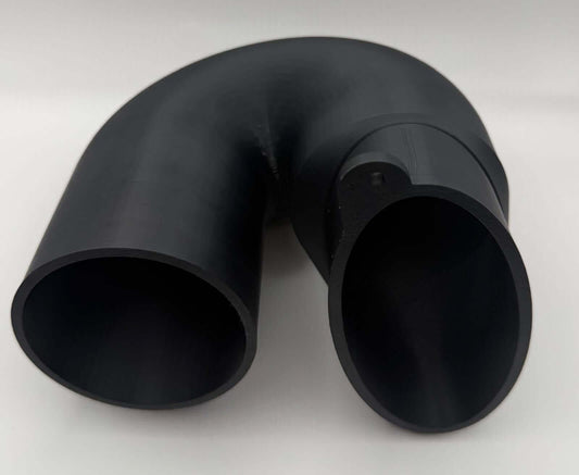 Adaptor debitmetru pentru Kit Admisie aer PRO BMW M47 M57, cot 180°, diametru 80 mm, flux optim de aer.