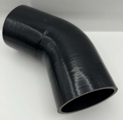 Cot siliconic 45° – Ø80 mm, brațe 100 mm – Furtun admisie aer performant - Auto - 3D