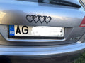 Emblemă Audi cu 4 Inimioare – Logo Decorativ 3D pentru Portbagaj, 190 × 60 mm - Auto-3D Romania
