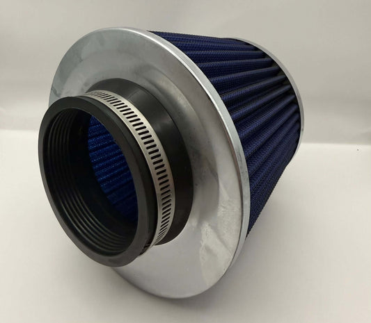 Filtru aer sport conic universal – 76 mm – Curatabil, performanță ridicată - Auto - 3D