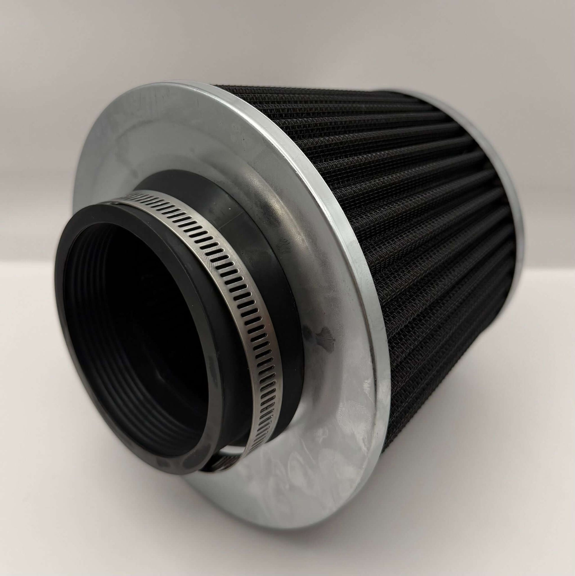 Filtru aer sport conic universal – 76 mm – Curatabil, performanță ridicată - Auto - 3D