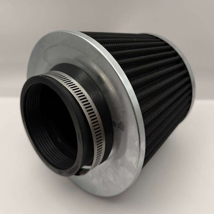 Filtru aer sport conic universal – 76 mm – Curatabil, performanță ridicată - Auto - 3D
