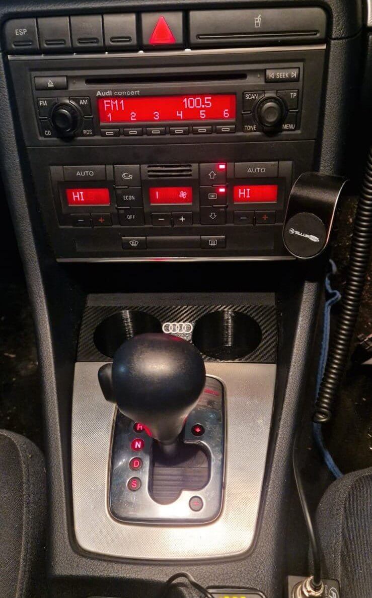 Suport de pahare Audi A4 B6 B7 1DIN - Auto - 3D