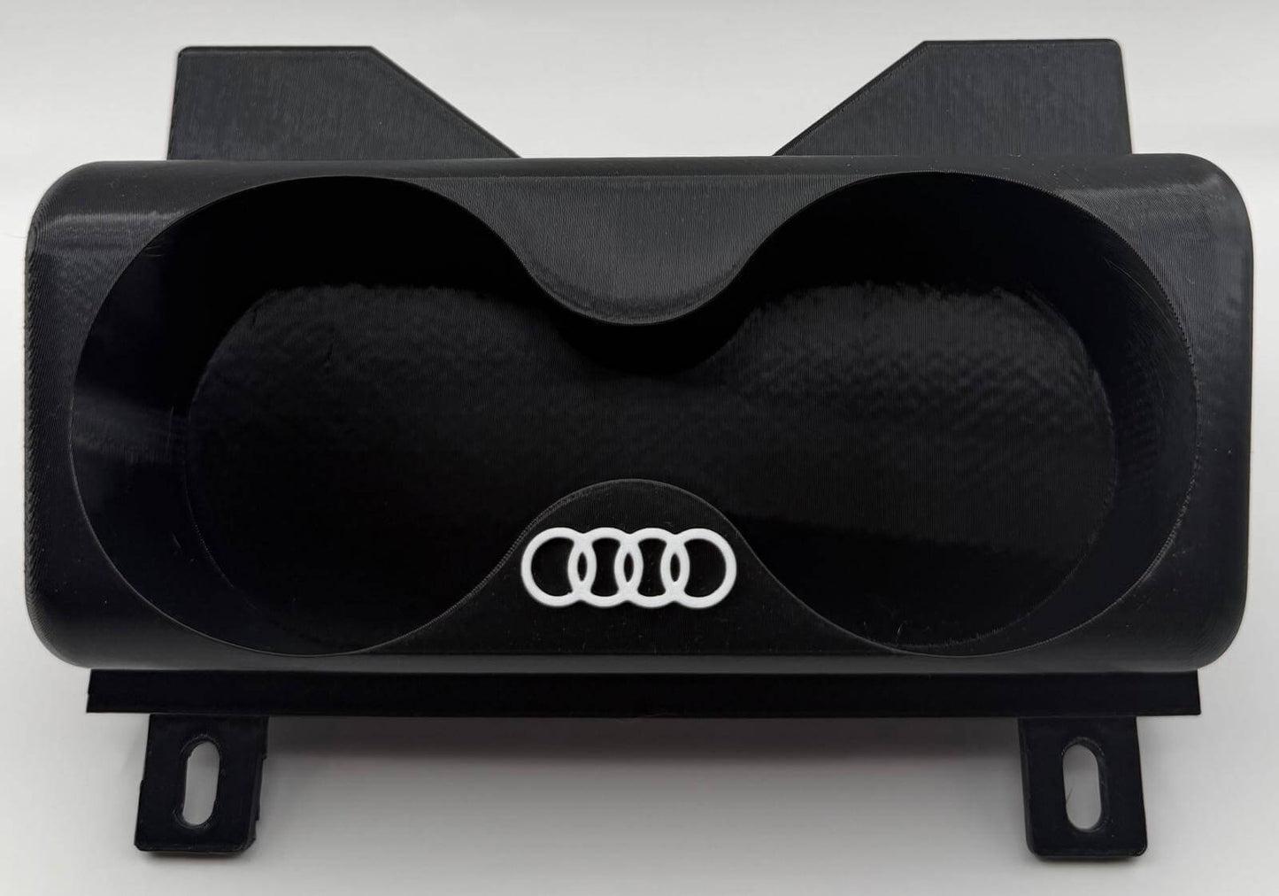 Suport Pahare Audi A3 8P – Imprimat 3D, Negru Lucios, Montaj Scrumiere OEM, Cu/ Fără Logo Audi - Auto - 3D