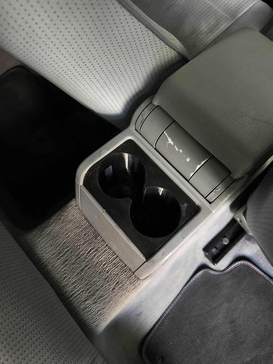 Suport Pahare BMW E46 – Montaj pe Consolă Spate (Scrumieră) – Printat 3D, Negru, Găuri Încăpătoare - Auto - 3D