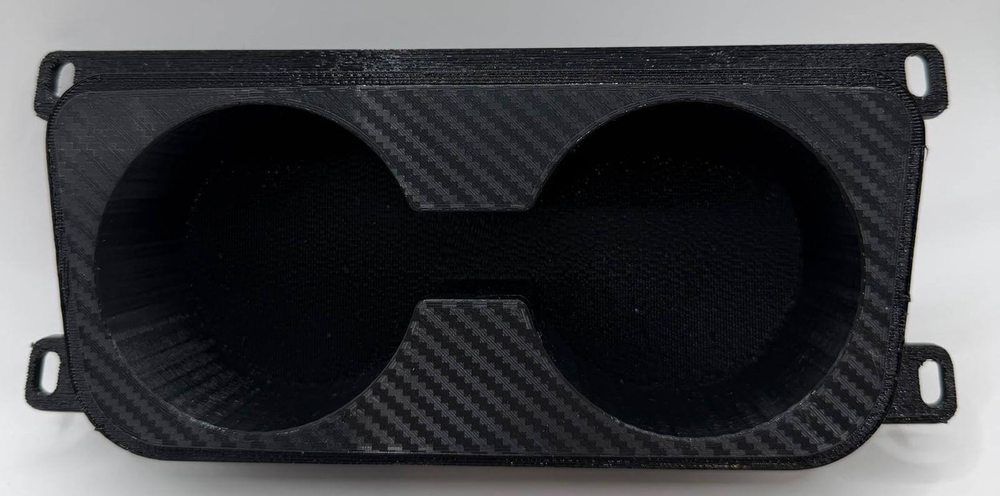 Suport Pahare BMW E90/E91/E92/E93 – Montaj în Locul Scrumierei, Negru Texturat sau Efect Carbon, Cu/Sau Fără Gaura Brichetă - Auto - 3D