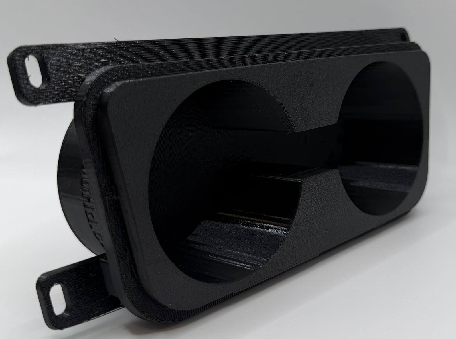 Suport Pahare BMW E90/E91/E92/E93 – Montaj în Locul Scrumierei, Negru Texturat sau Efect Carbon, Cu/Sau Fără Gaura Brichetă - Auto - 3D