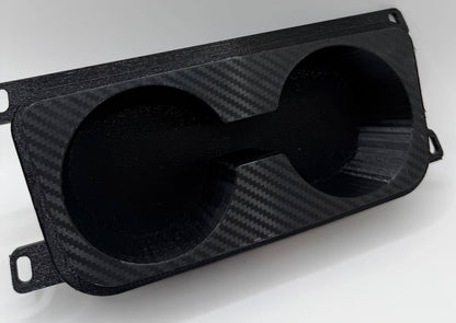 Suport Pahare BMW E90/E91/E92/E93 – Montaj în Locul Scrumierei, Negru Texturat sau Efect Carbon, Cu/Sau Fără Gaura Brichetă - Auto - 3D