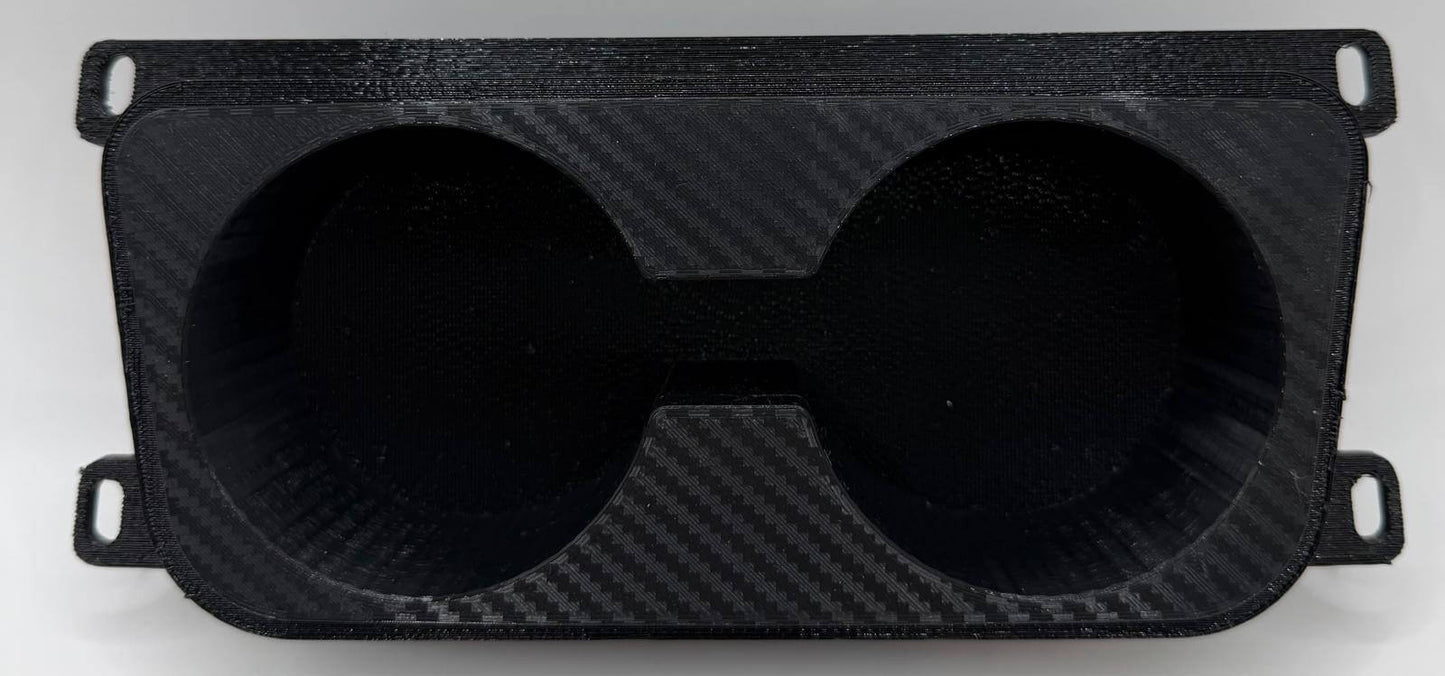 Suport Pahare BMW E90/E91/E92/E93 – Montaj în Locul Scrumierei, Negru Texturat sau Efect Carbon, Cu/Sau Fără Gaura Brichetă - Auto - 3D