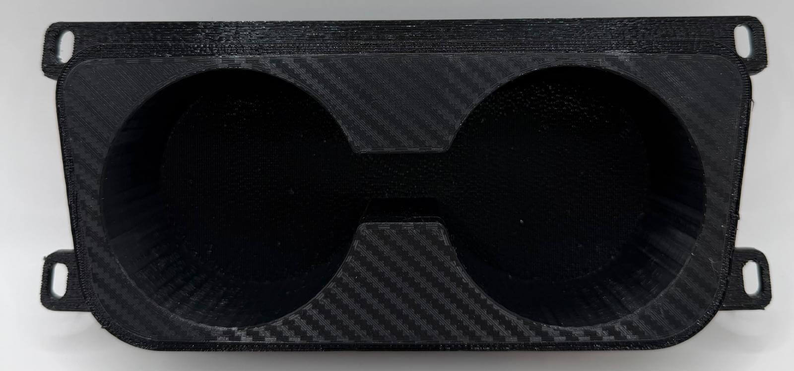 Suport Pahare BMW E90/E91/E92/E93 – Montaj în Locul Scrumierei, Negru Texturat sau Efect Carbon, Cu/Sau Fără Gaura Brichetă - Auto - 3D