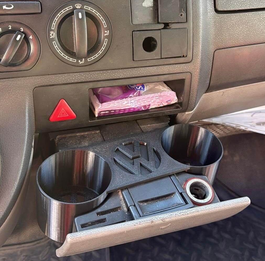 Suport Pahare VW T5 – Montaj pe Suportul Original cu Brichetă - Auto - 3D